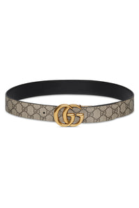 Reversible W37 beige & ebony & black Belt - Beige & Ebony & Black