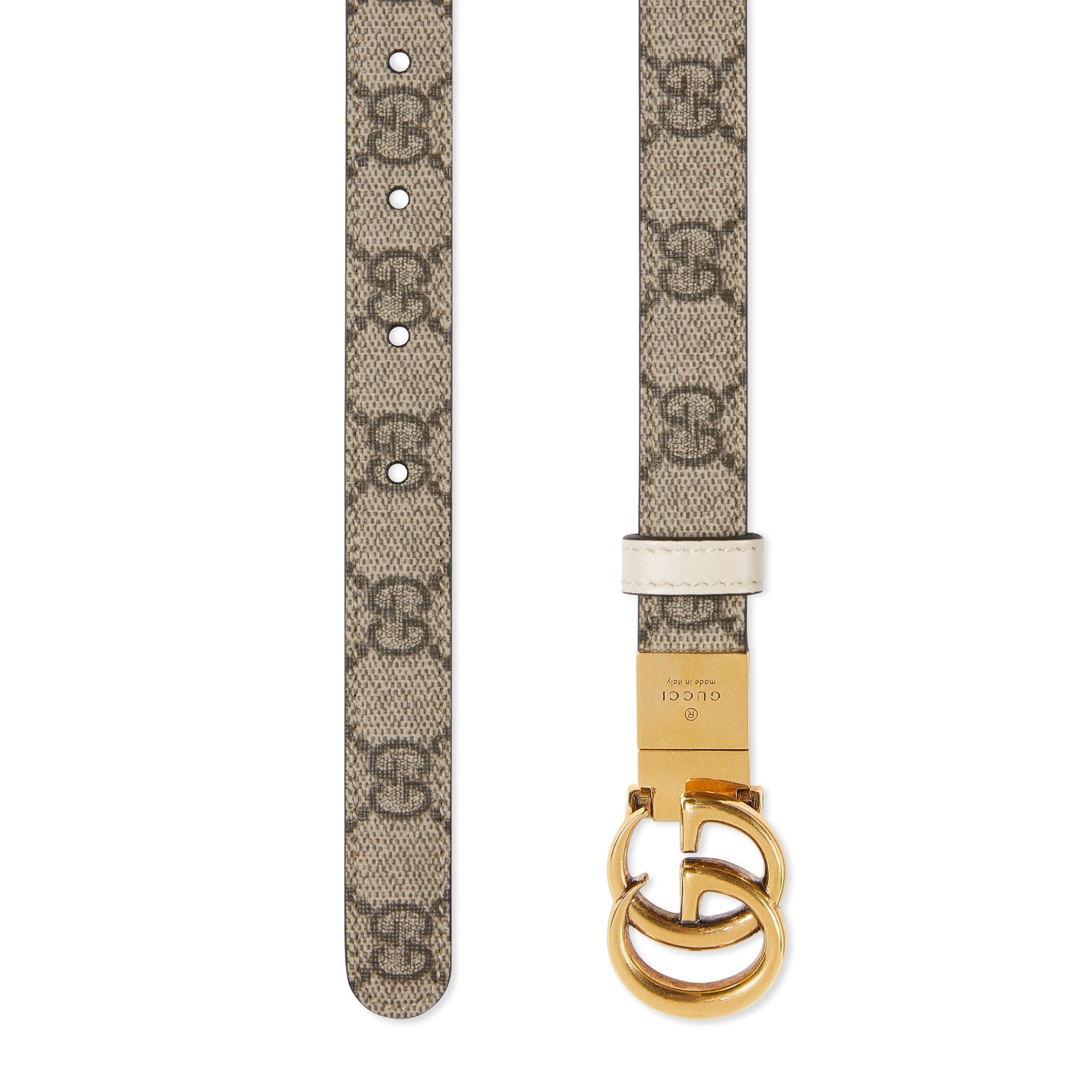 Reversible brown & pink W.20 Belt - Brown & Pink