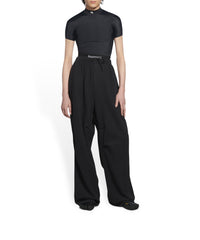Short Sleeve Top - Black & White