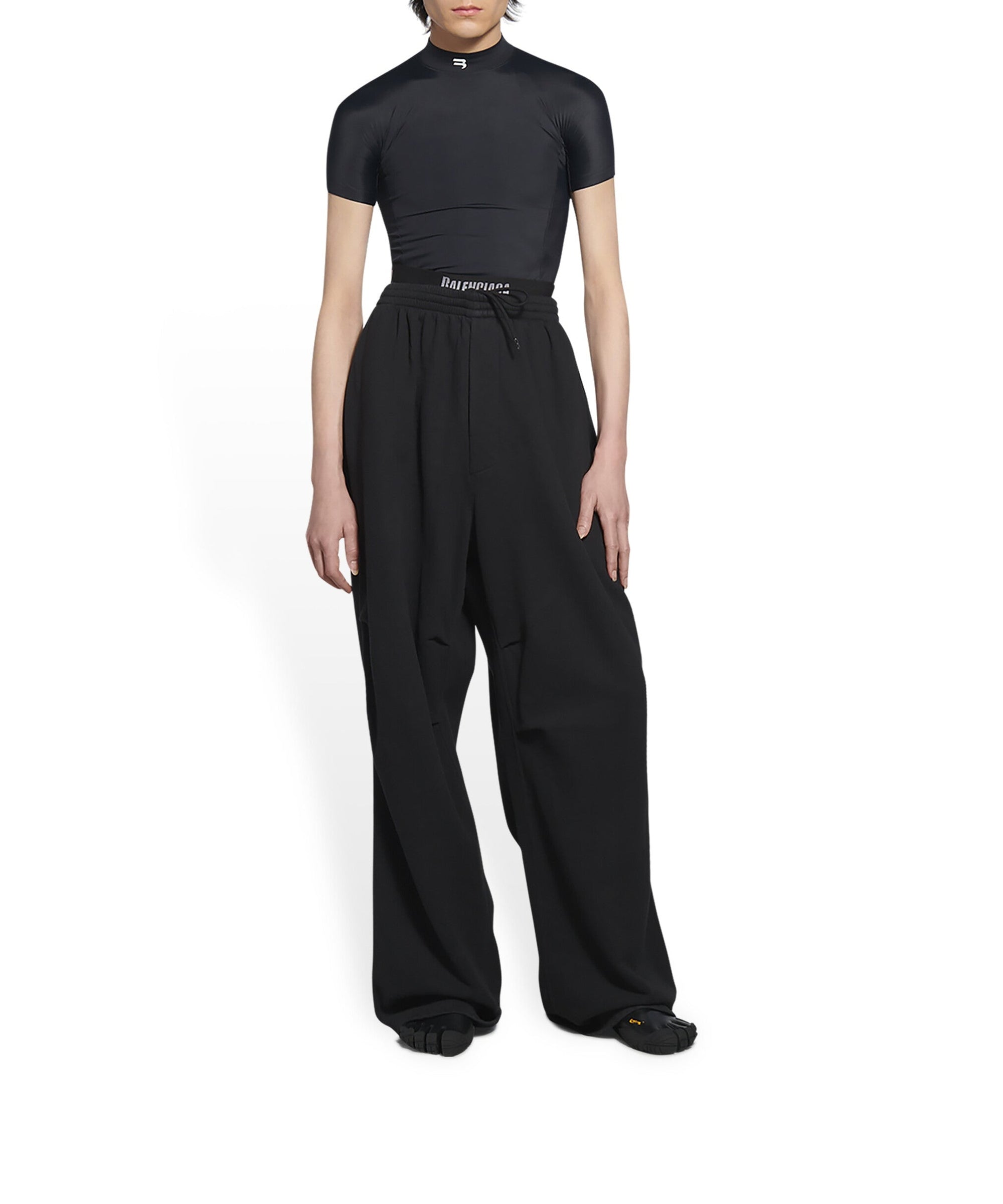 Short Sleeve Top - Black & White