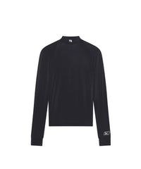 Sporty B Long Sleeve Top - Black & White