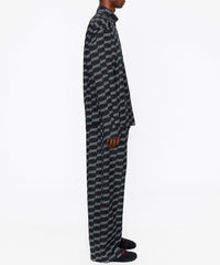 BB Monogram Long Sleeve Shirt - Black & Grey