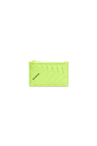 Car fluo yellow Long Coin And Card Holder - Fluo Yellow