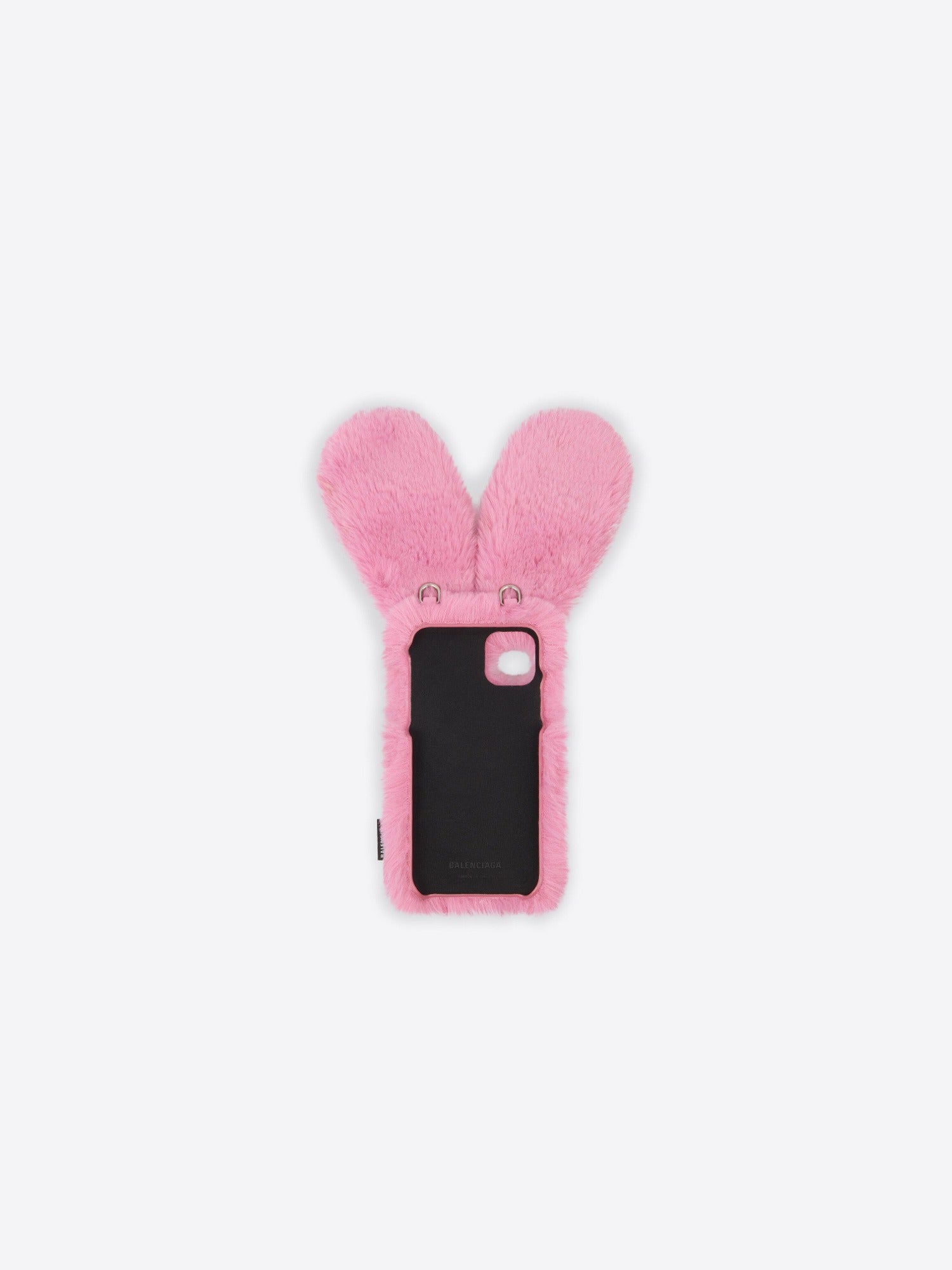 Fluffy Bunny pink IPhone 12 Case - Pink