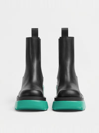 Flash black & neptune 95mm Chelsea Boots - Black & Neptune