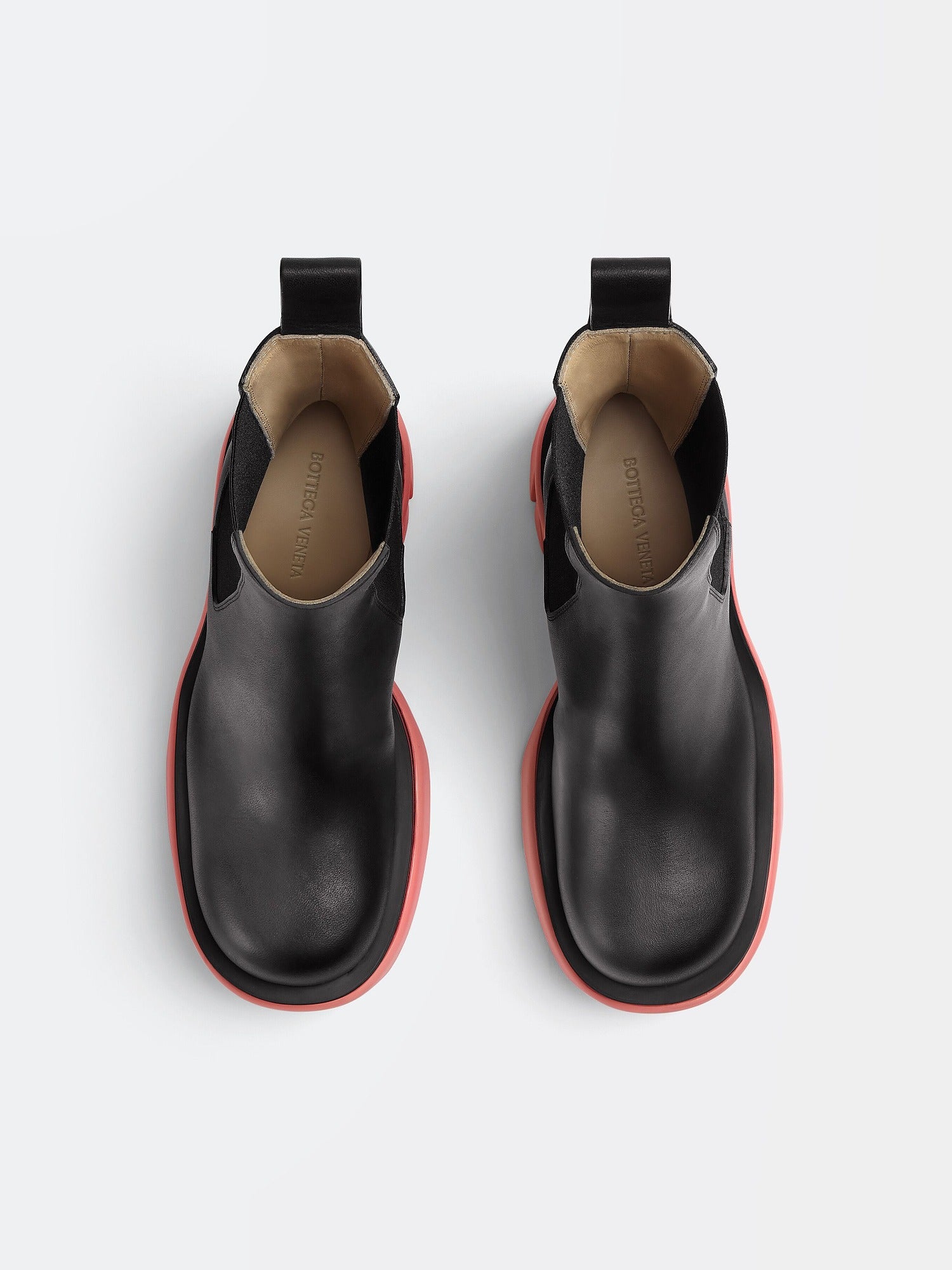 Flash black & flamingo 95mm Chelsea Boots - Black & Flamingo