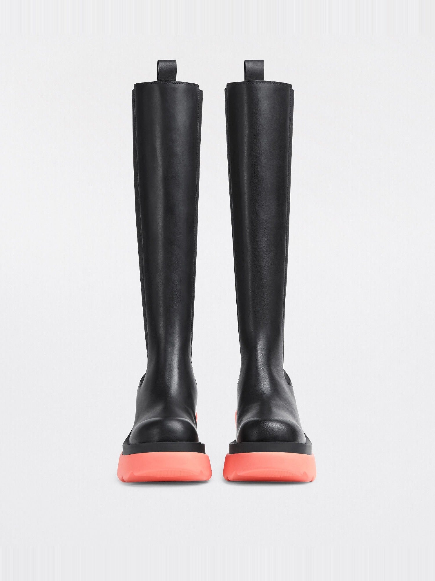 Flash black & flamingo 95mm Chelsea Boots - Black & Flamingo