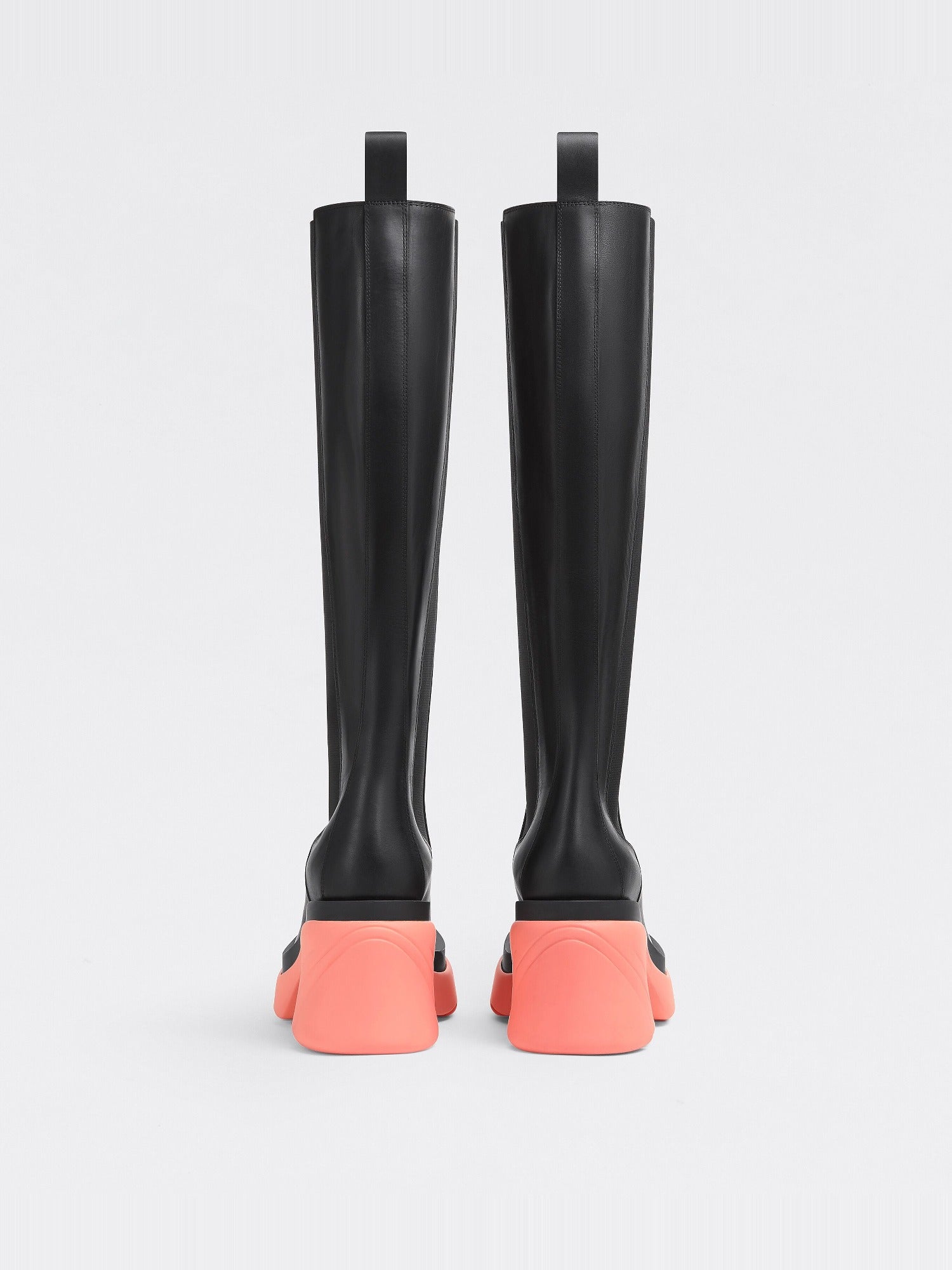 Flash black & flamingo 95mm Chelsea Boots - Black & Flamingo