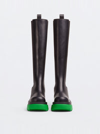 Flash black grass 95mm Chelsea Boots - Black Grass