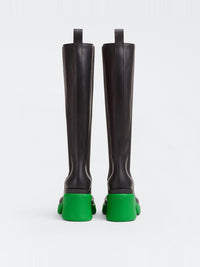 Flash black grass 95mm Chelsea Boots - Black Grass