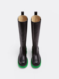 Flash black grass 95mm Chelsea Boots - Black Grass
