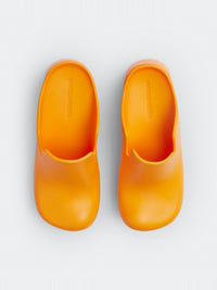 Rubber Flash tangerine 95mm Clogs - Tangerine