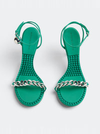 Dot acid turquoise 90mm Sandals - Acid Turquoise