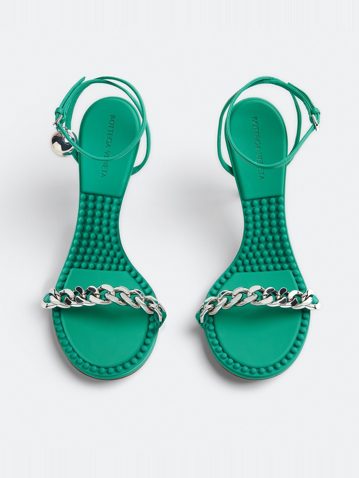 Dot acid turquoise 90mm Sandals - Acid Turquoise