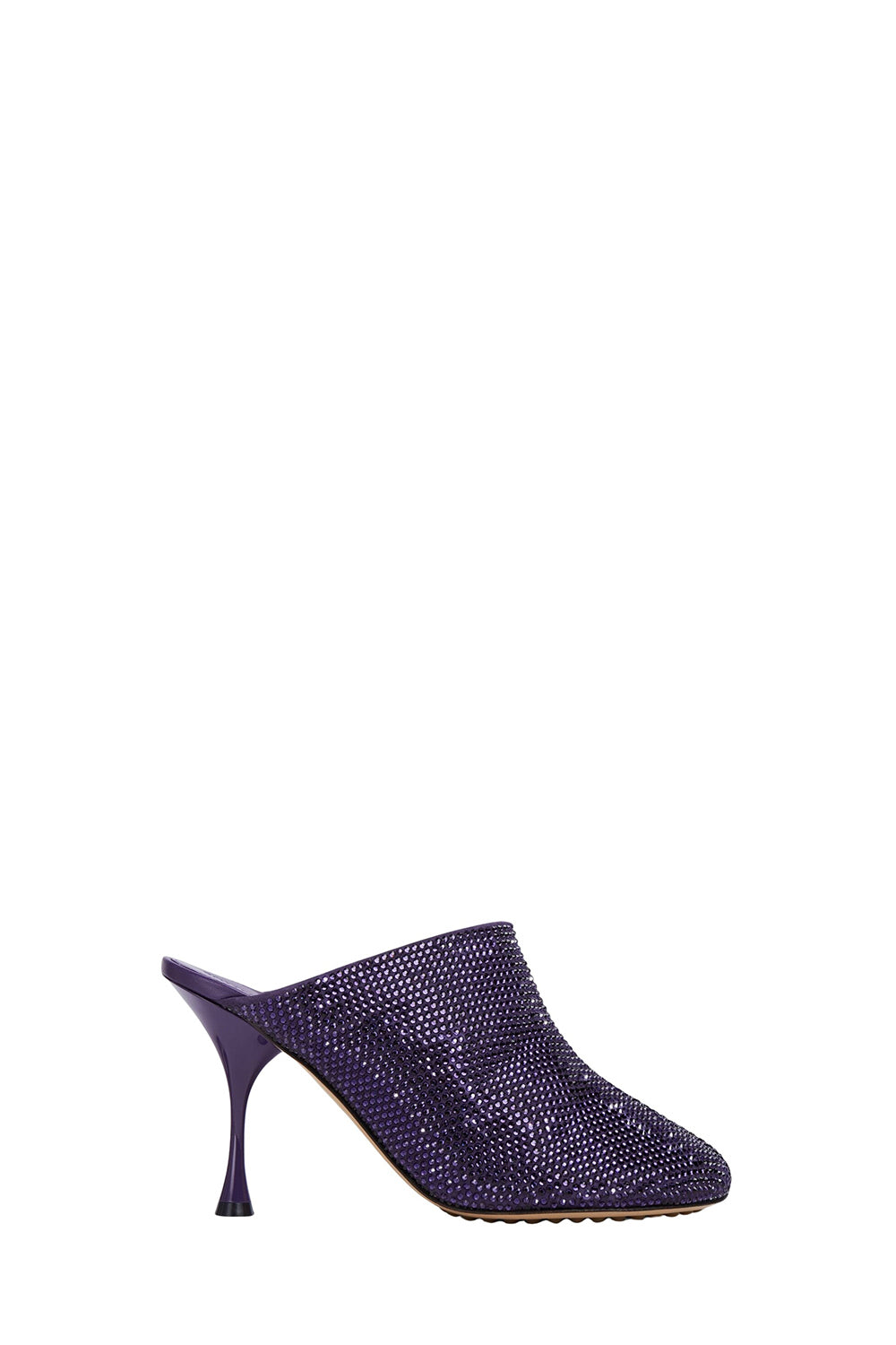 Sparkle Dot Sock plum 90mm Mules - Plum