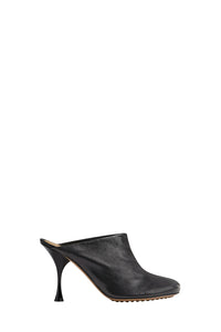 Dot Sock black 90mm Mules - Black