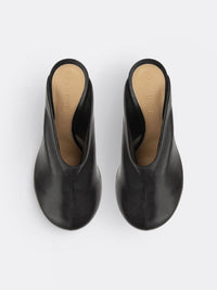Dot Sock black 90mm Mules - Black