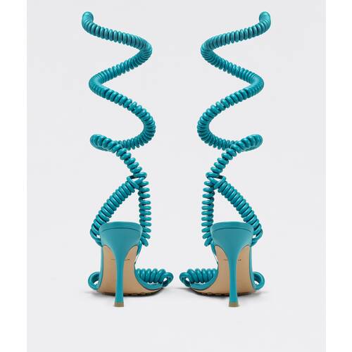 Wire Stretch turquoise 90mm Sandals - Turquoise
