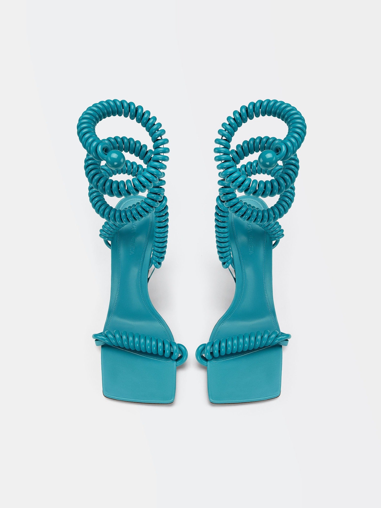 Wire Stretch turquoise 90mm Sandals - Turquoise