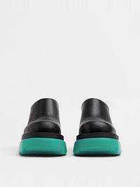 Flash black & neptune 95mm Clogs - Black & Neptune