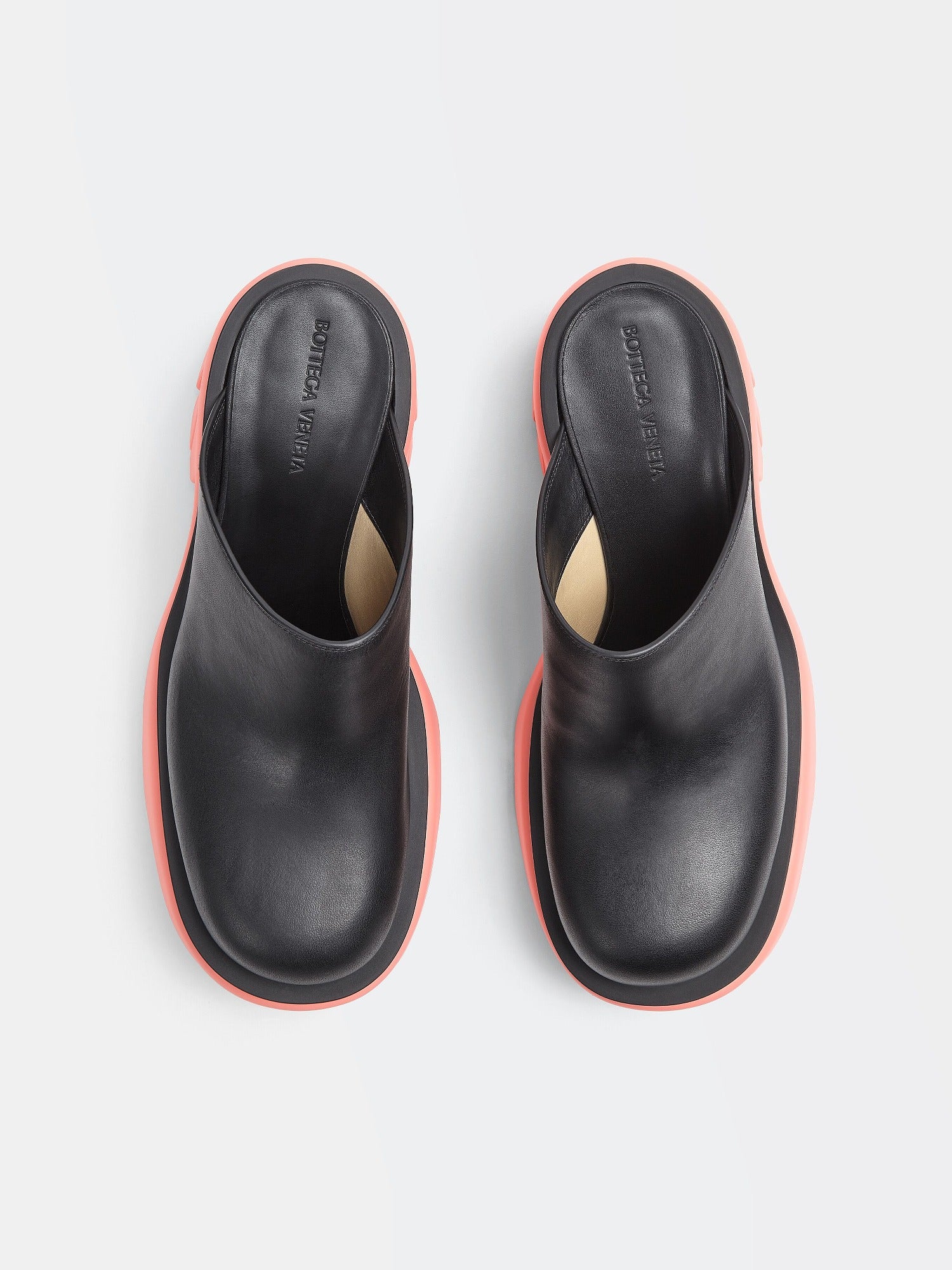 Flash black & flamingo 95mm Clogs - Black & Flamingo