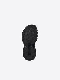Track Fake Fur black & pink Sandals - Black & Pink