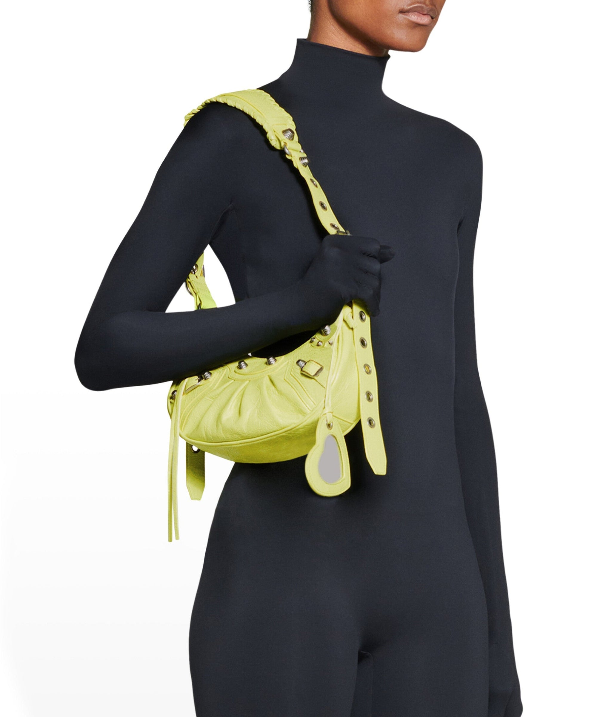 Le Cagole XS Shoulder Bag - Lime
