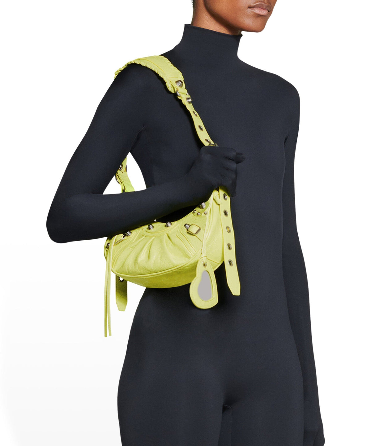 Le Cagole XS Shoulder Bag - Lime