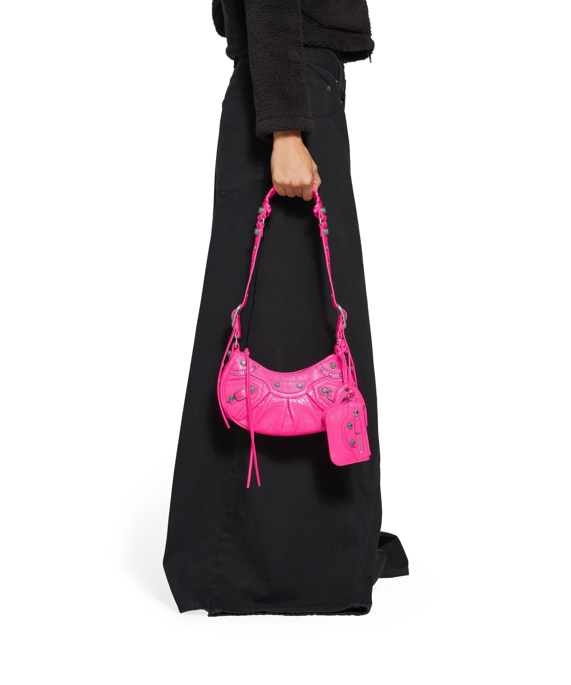 Le Cagole XS Shoulder Bag - Fluo Pink