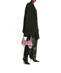 CAGOLE / Le Cagole Shoulder Bag XS With Rhinestones - Pink