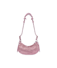 Le Cagole Shoulder Bag XS With Rhinestones - Pink
