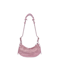 CAGOLE / Le Cagole Shoulder Bag XS With Rhinestones - Pink