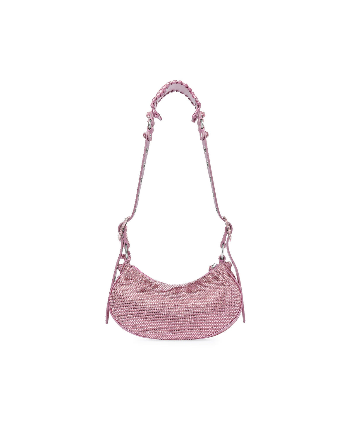 CAGOLE / Le Cagole Shoulder Bag XS With Rhinestones - Pink