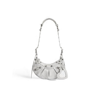 Le Cagole XS Shoulder Bag Sparkling Fabric - Silver