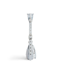 Le Cagole XS Shoulder Bag Denim With Rhinestones - Pale Blue