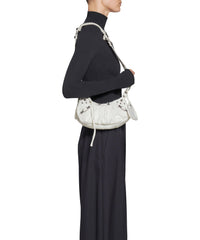 Le Cagole XS Shoulder Bag Denim - Optic White
