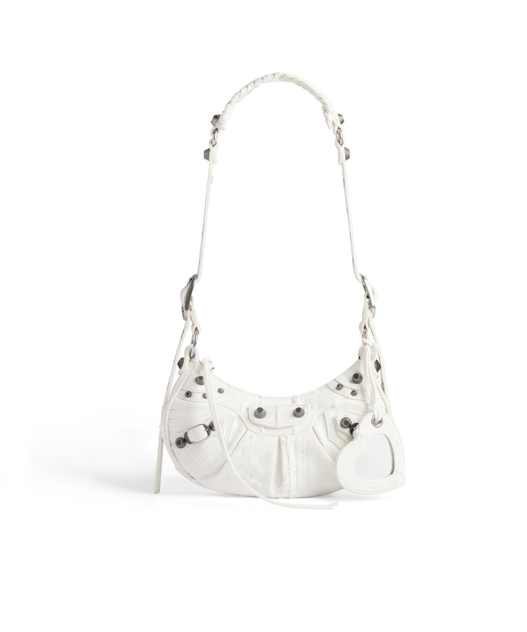 Le Cagole XS Shoulder Bag Denim - Optic White