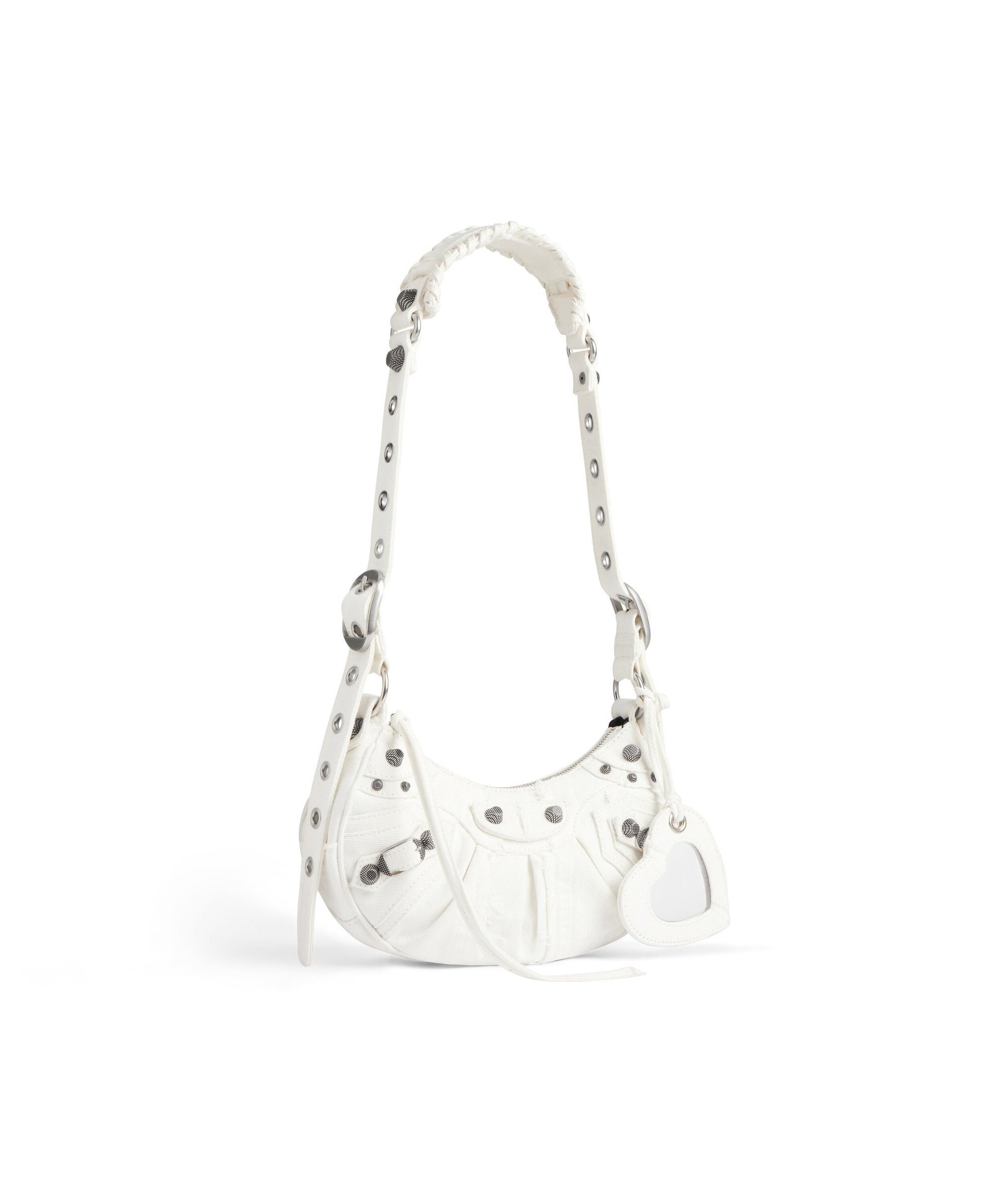 Le Cagole XS Shoulder Bag Denim - Optic White