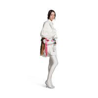 Le Cagole Collector XS Shoulder Bag With Rhinestones - Optic White