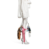 Le Cagole Collector XS Shoulder Bag With Rhinestones - Optic White