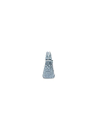 Bistro With Strap Denim pale blue & white XS Basket - Pale Blue & White