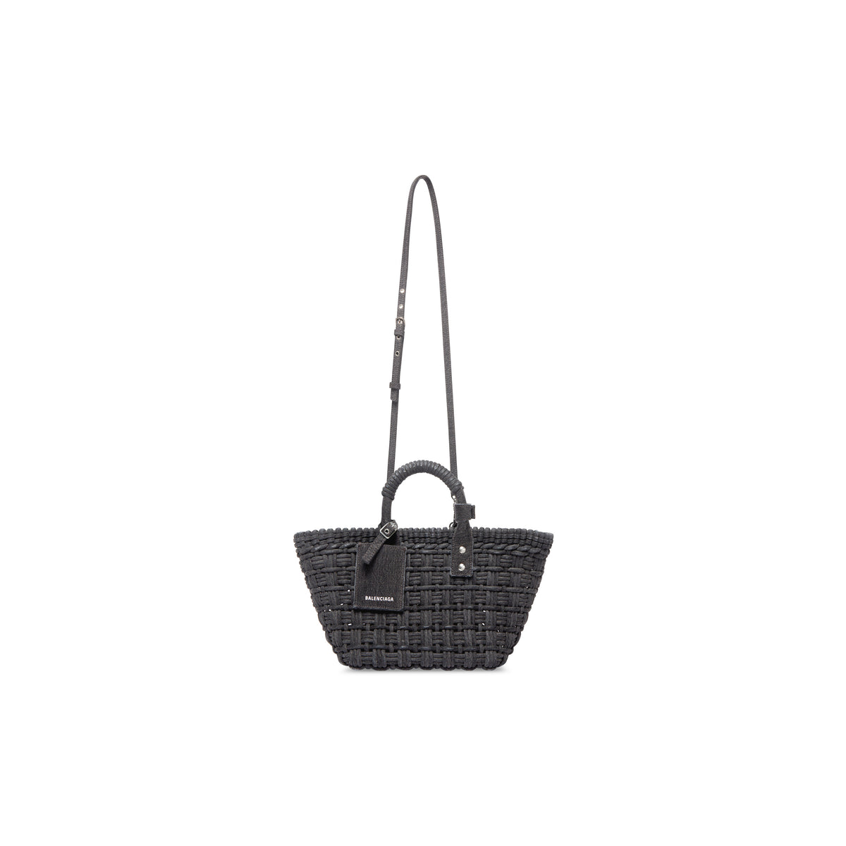 Bistro XS Basket With Strap Denim - Black & Light White