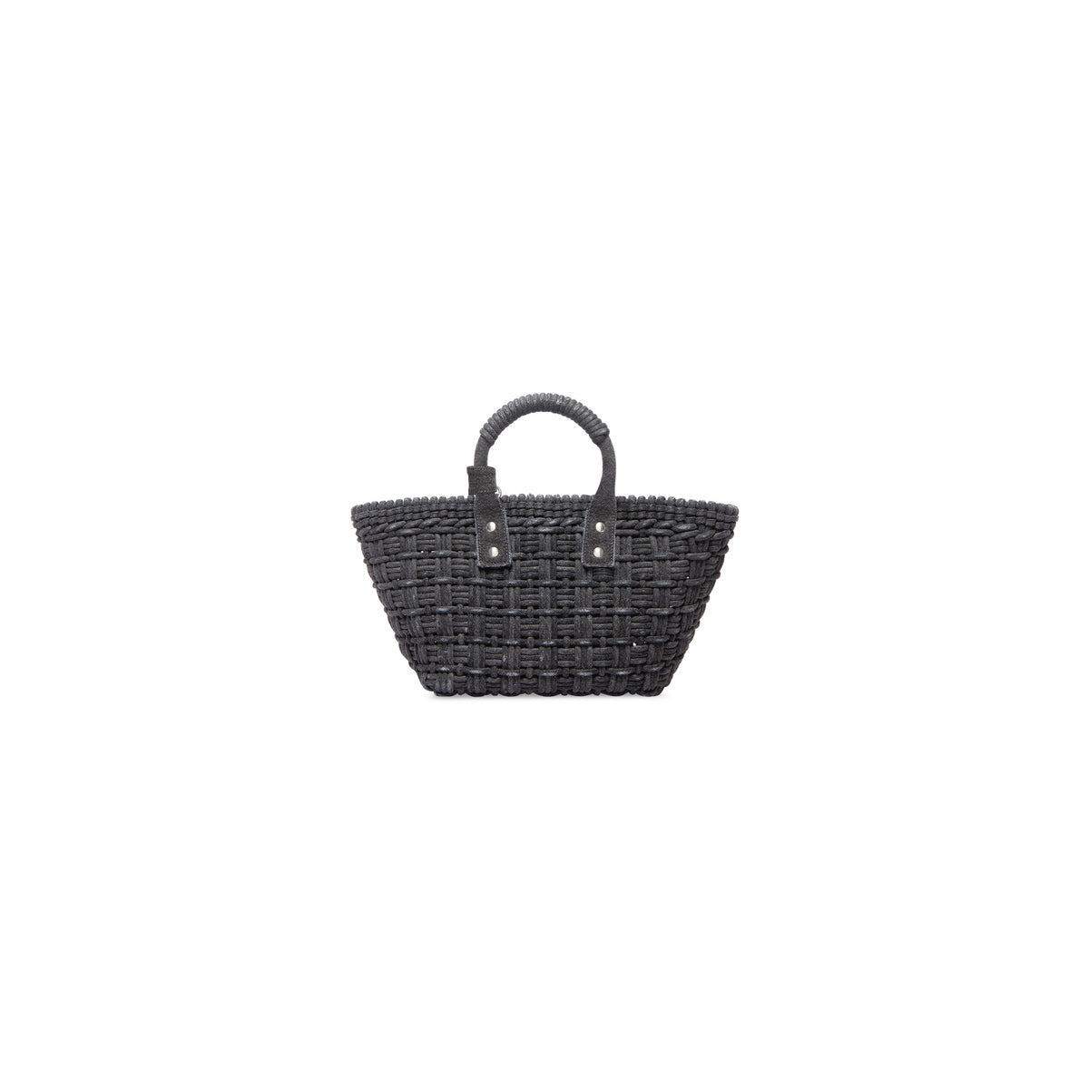 Bistro XS Basket With Strap Denim - Black & Light White