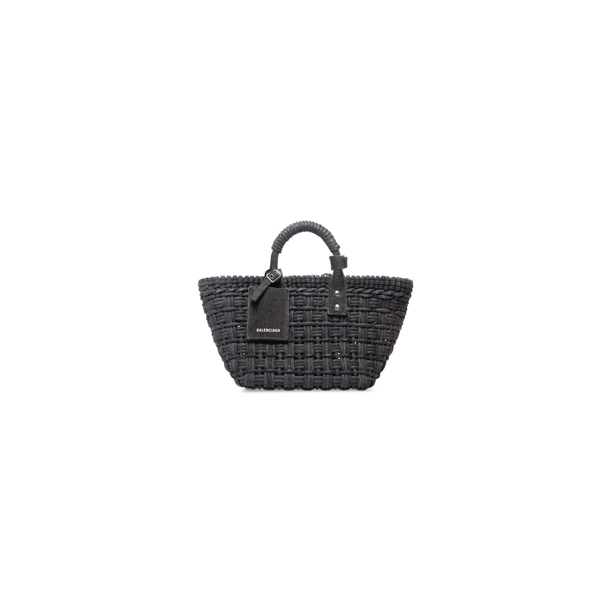 Bistro XS Basket With Strap Denim - Black & Light White