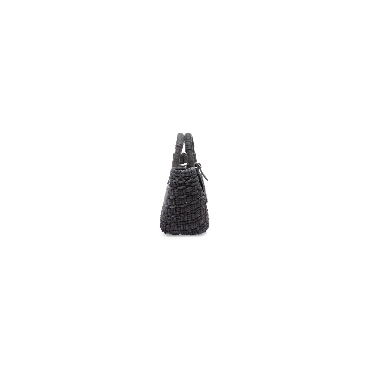 Bistro XS Basket With Strap Denim - Black & Light White