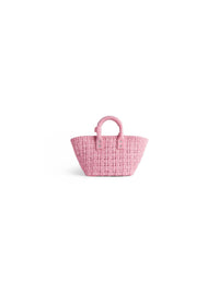 Bistro With Strap sweet pink & white XS Basket - Sweet Pink & White