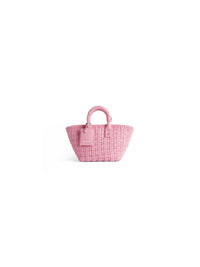 Bistro With Strap sweet pink & white XS Basket - Sweet Pink & White