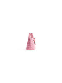 Bistro With Strap sweet pink & white XS Basket - Sweet Pink & White