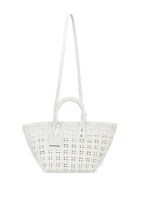 Bistro With Strap white XS Basket - White