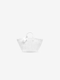 Bistro With Strap Small white Basket - White